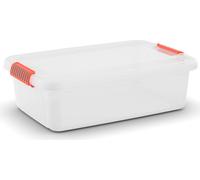 KIS K Latch Box Boîte de rangement rectangulaire Orange, Transparent
