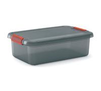 KIS Boîte de rangement plastique K Latch Box 8561000 0720 01 Gris fumé/Orange 28 L