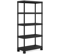 KIS PLUS 80/5 Étagere de rangement 80x40x187cm, noir