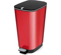 Kis 8071900 1792 01 Poubelle"Chic" 45 litres en rouge, Plastique, 29 x 44,5 x 60,5 cm