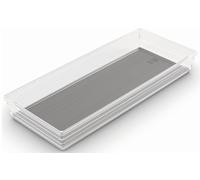 KIS SISTEMO 8 Organizer pour tiroir 37,5 x 15 x 5 cm transparent/gris 10017-A94