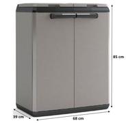 Poubelle de recyclage - Split Basic - Gris