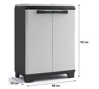 KIS SPLIT PREMIUM Armoire de recyclage 68x39x92cm gris/noir