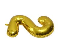 Kisangel 1 Ballon Géant Rose En Forme De Chiffre Idéal Pour Un Anniversaire Un Festival Ou Une Fête D'Enfant En Aluminium Doré
