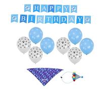 Kisangel 1 Ensemble De Guirlande Décorative D'Accessoires pour Chiots Cravates Vêtements Décorations pour Chiens Bantam Garçon Premier Chapeau Accessoires pour Chats