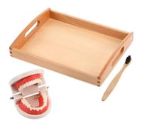 Kisangel 1 Ensemble De Jouets De Toilette pour Enfants De Brossage des Dents pour Enfants Fournitures D'Enseignement des Dents De Vie Pratique De Jeu De Couleur Aléatoire