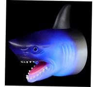 Kisangel 1 Ensemble De Jouets Sauteurs pour Enfants Requin Entraîneur Rebondissant en Caoutchouc Gris