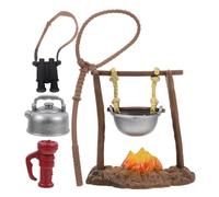 Kisangel 1 Ensemble Jouets de Camping pour Garçon Fille Simulation Équipement de Survie Plein Air Accessoire de Jeu Imaginatif pour Garçons et Filles