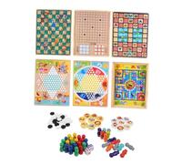 Kisangel 1 Ensemble Jouets d'échiquier en Bois échecs Les Enfants Jouent Jeu de Plateau pour Enfants en Bas âge Plateau de Jeu logique Penser Abdos