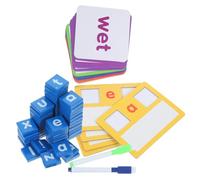 Kisangel 1 Ensemble Jouets D'orthographe des Lettres Lettre en Appuyant sur Le Jeu De Mots Blocs De Lettres pour L'orthographe Jouets Alphabet Assortis Bloc De Lettres pour Enfants en Bois
