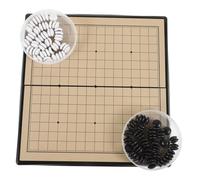 Kisangel 1 Ensemble Magnétique Go Go Set Echecs Chinois Aller Aux Échecs Jeu De Dames D'échecs Intéressant Jeu De Société Échecs à Cinq Jeux De Société Échiquier Plastique