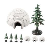 Kisangel 1 Ensemble modèle Igloo kit de Construction d'igloo Igloo en Carton gâteau décorations de Noël Maison de Glace gâteaux de Bricolage Plastique