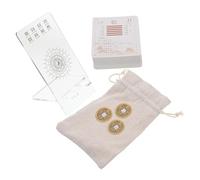 Kisangel 1 Ensemble S Cartes de Divination I Ching Hexagrammes Cartes Oracle Chinoises pour Débutants Guide Apprentissage Collection Support Amovible et