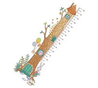 Kisangel 1 Feuille Autocollant Murale Toise Garçon Fille Mesure de Hauteur Précise avec Animaux Forêt Stickers Décoratifs Autocollants pour Chambre Garçon Fille Arbre