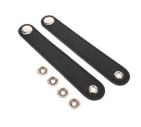 Kisangel 1 jeu de sangles de fermeture pour soufflet d'accordéon, sangle de verrouillage en cuir PU avec 4 boucles, double couche de fermeture sécurisée pour soufflet, idéale pour les