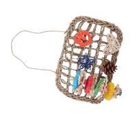 Kisangel 1 Jeu Rat hérisson Jouets de Lapin Clapier Doublure Cage de Lapin intéressant Suspendu pour Hamster à mâcher Lapin Mordant réconfortant Plantes Aquatiques