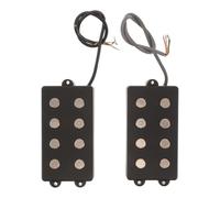 Kisangel 1 paire de micros pour basse 4 cordes - Bobine passive, pôles ouverts - Pièces détachées pour instruments électriques - Accessoires pour chevalet de basse