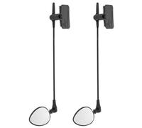 Kisangel 1 paire de rétroviseurs pour casque de vélo - Rétroviseurs de vélo à angles réglables pour une sécurité optimale en extérieur, en montagne ou sur route, noir
