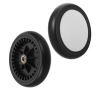 Kisangel 1 Paire de Roues Arrière en Caoutchouc Haute Élasticité pour Poussette Bébé Accessoires de Rechange Applicables des Vibrations Montage Facile Adaptées à Divers Terrains