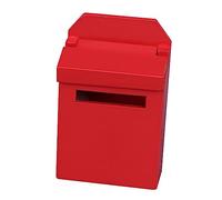 Kisangel 1 pièce Boîte Aux Lettres Miniature Bois Rouge pour Maison Décorative Accessoire de Décoration pour Miniatures Modèle Vintage