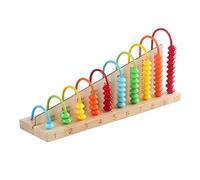 Kisangel 1 Pièce Boulier Éducatif Bois pour Garçon Fille Abacus Chinois Traditionnel pour Apprentissage des Mathématiques pour Développer Les Compétences Arithmétiques des Petits Élèves