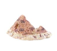 Kisangel 1 Pièce décor d'aquarium Ornements cachettes Peau de Reptile Enceinte Artificiel Terrarium Trousse Pyramide Crawl décoration Trou de Refuge de lézard
