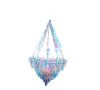 Kisangel 1 Pièce Lustre Décorations De Fête pour Centres De Table Plafond Ornement Décoratif Glow LED Pendentif Hue Couleur Néon Suspendu Décor Créatif Suspendu Décor Accessoire De Fête