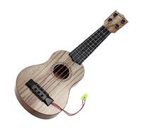 Kisangel 1 pièce Ukulélé pour Garçon Fille Musical Éducatif de Baroque Blanc Pailleté pour Débutants Instrument de Musique pour Garçons et Filles Parfait pour Famille