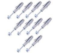 Kisangel 10 Ensembles Set de Chevilles et Vis Expansion pour Support TV et Hotte de Cuisine Fixation Murale Robuste Installation Facile