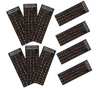 Kisangel 10 Feuilles Stickers Clavier Thaïlandais Autocollants Lettres Orange et Blanc sur Fond Noir Compatibles Ordinateurs Portables et Pc Remplacement et Facile à Appliquer