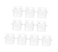 Kisangel 10 Pièces Boîte d'observation des Insectes Accessoire Fournir spectateur Domestique Cage loupe Portable loupe Pratique téléspectateur visionneuse portative Abdos Transparent