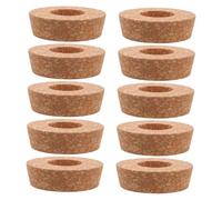 Kisangel 10 Pièces Bouchons Liège pour Bouteille Bocal pour Terrarium avec Couvercle Liège Couvercles pour Hydroponie Bouchon Percé pour Vase De Propagation
