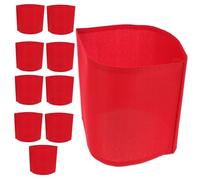Kisangel 10 pièces Brassard Capitaine Football Épais Coton Brassards Vierges pour Sport Plein Air Badge Multifonction Ajustable pour Équipe et Organisation