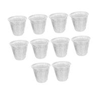Kisangel 10 Pièces Doublures de Seau de Graisse Jetables Aluminium Lot pour Barbecue Faciles à Utiliser et Résistantes Chaleur pour Cuisine Extérieur Grillades