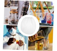 Kisangel 10 pièces Filtre Peinture Nylon Maille Fine avec Cordon Élastique Pochette Filtrante pour Peinture à Huile Crépine Tamis Ultra-fine pour Filtration Sans Fuite et Pratique