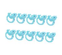 Kisangel 10 Pièces Hochet Dauphin Hochet Pour Bébé Instrument De Musique Hochet Bébé Hochet à Main Hochet En Plastique Hochet Animal De Dessin Animé Pp Couleur Aléatoire
