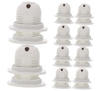 Kisangel 10 pièces Lot de Douilles à Filetage Complet Support Lampe Adaptable pour Lampes de Table Suspensions et Lustres Remplacement Rapide pour Éclairage Polyvalent