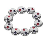 Kisangel 10 pièces Lot de Pastilles Indicatrices Température pour Poignée Robinet Capuchons Abs Durables Signalisation Eau Chaude et Froide Compatibles Mitigeurs Cuisine et Salle de Bain