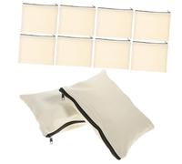 Kisangel 10 pièces Lot de Pochettes Zippées Toile Trousse de Rangement Compacte Multifonction pour Outils Cosmétiques et Accessoires Légère et Portable Couleur Aléatoire Couleur Aléatoire