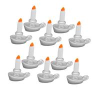 Kisangel 10 Pièces Miniature Candle Holder Resin Dollhouse Accessories Small Candlestick Furniture for Fairy Garden Decor and Mini House Scenes
