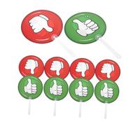 Kisangel 10 Pièces Pagaies de Vote Plastique Lot de Outils Éducatifs pour Engagement Classe et Retour Information des Étudiants pour Interaction Gestion de Classe