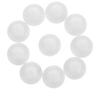 Kisangel 10 pièces Poignée Meuble Cuisine Adhésive Ronde Blanche Lot de Bouton Porte Autocollant Facile à Installer pour Tiroir Armoire Cuisine Aide Ouverture Pratique et Design Élégant
