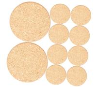 Kisangel 10 Pièces sous Verres Ronds Liège pour Pots de Fleurs de Protection Humidité Saleté Accessoire DIY pour Plantes Intérieur et Extérieur