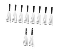 Kisangel 10 Pièces Spatule à poisson pelle frite spatule pour wok en steak stainless steel outil pelle de cuisine de restaurant spatule à frire en acier inoxydable bifteck Accessoires