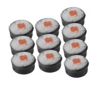 Kisangel 10 Pièces Sushi Dollhouse Accessories Food Simulation DIY Crafting Creative Decoration and Photography