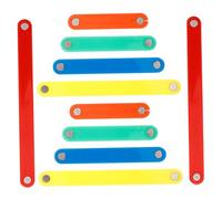Kisangel 10 pièces Tuiles Géométriques Colorées pour Apprentissage des Mathématiques Outil Éducatif Magnétique pour Comprendre Les Triangles et Carrés Favorise la Créativité Pensée Adapté