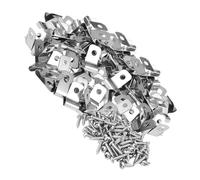 Kisangel 100 Ensembles Clips pour Clôture Fil Pince De Clôture pour Cage à Bétail Attache pour Robuste sans Vis