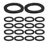 Kisangel 100 Pièces Barbell Rubber O-Rings Dumbbell Washers Anti-Slip Stabilizers for Gym Equipment Rubber Dumbbell Barbell Accessory Washers for Fitness Training