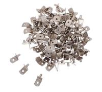 Kisangel 100 pièces Chevilles Support Étagère Invisibles Broches Fixation Robustes pour Verre et Bois Supports Cachés pour Armoire Placard et Bibliothèque Montage DIY Adaptable