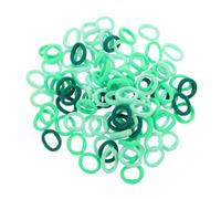 Kisangel 100 Pièces Élastiques Cheveux Filles Vertes Doux Sans Marqueur pour Garçon Fille Bandeaux Élastiques Souples Anti-dommage pour Cheveux Fins Accessoires Respirants pour Queue de